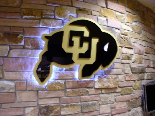 CU Buffalo with halo lighting